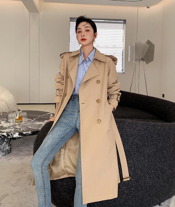 NEW ARRIVAL! women plus long style fashion trench coat/high quality England design trench/knee length loose fit trench coat B2202F420, Khaki
NEW ARRIVAL! women plus long style fashion trench coat/high quality England design trench/knee length loose fit trench coat B2202F420, Khaki