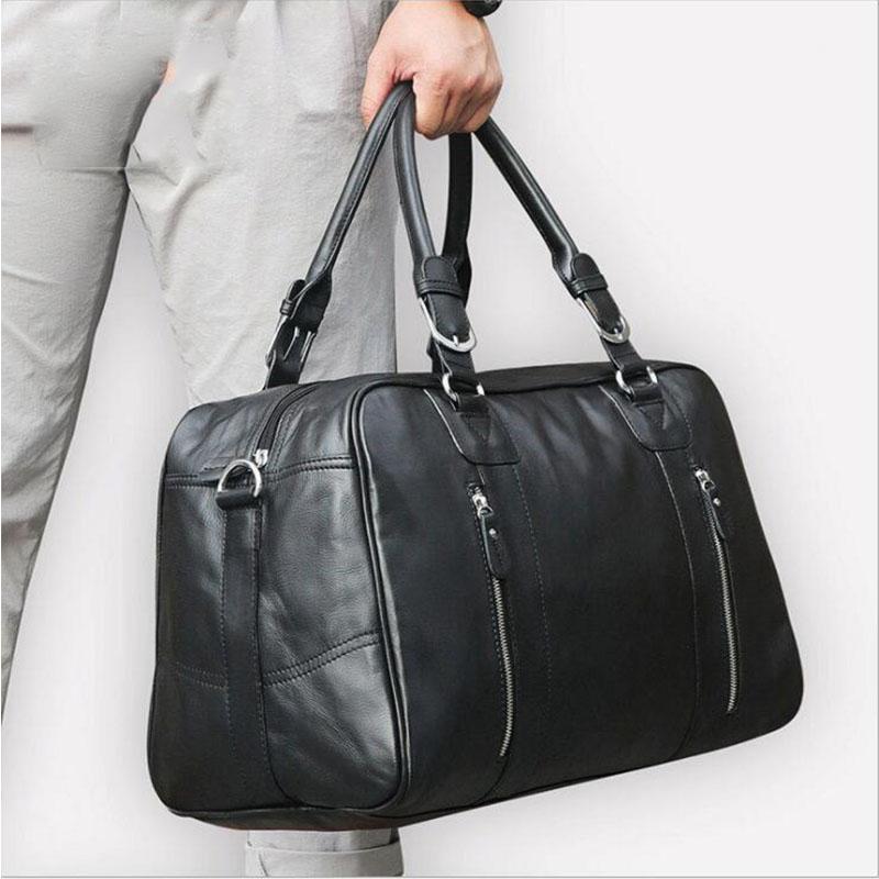 Luufan Genuine Leather Travel Bag For Man Big Capacity Unisex Business Travel Duffel Soft leather Carry Hand Luggage Bags Black1, Black
Luufan Genuine Leather Travel Bag For Man Big Capacity Unisex Business Travel Duffel Soft leather Carry Hand Luggage Bags Black1, Black
