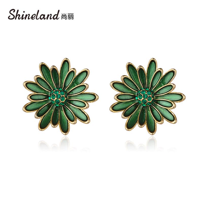 Stud Shineland Bohemian Vintage Flower Enamel Earrings For Women Girl Green Black Color Ethnic Bijoux Fashion Jewelry Gifts 2021
Stud Shineland Bohemian Vintage Flower Enamel Earrings For Women Girl Green Black Color Ethnic Bijoux Fashion Jewelry Gifts 2021