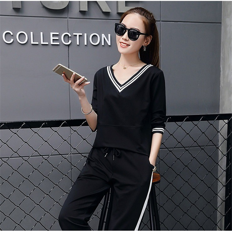 tracksuits women set 2 piece set pants suits and large coord set outfits spring autumn long sleeves T200706