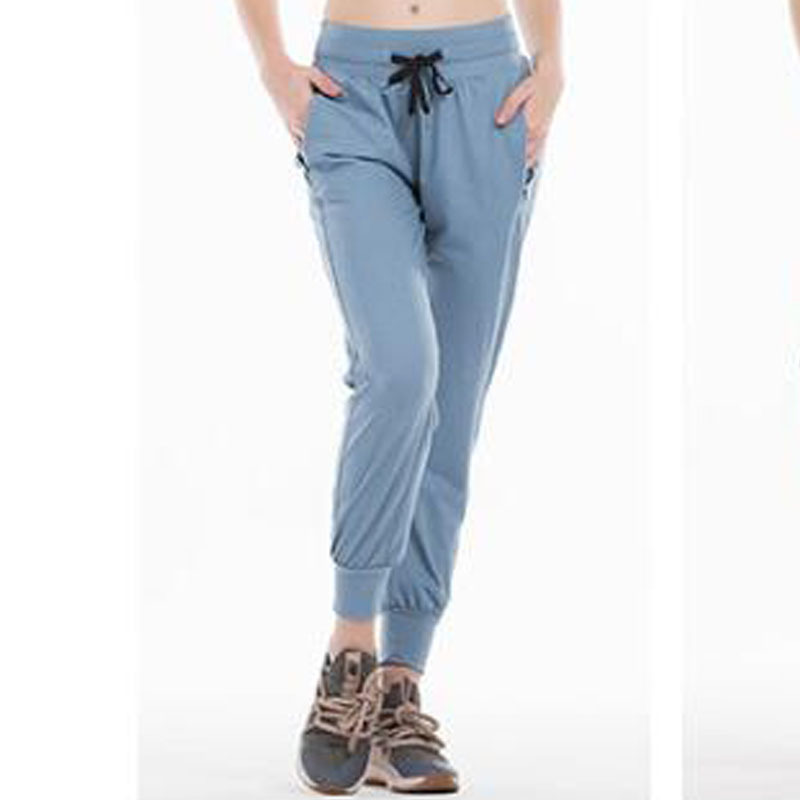 women Stretch thick fabric sport pants ankle-Length Pants 201106