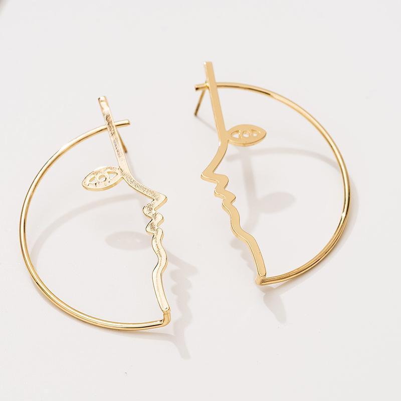 Stud Jaeeyin 2022 Arrived Simplicity Face Minimalist Copper Line Hollow Jewelry Earrings Accessories Classic Gift For Women Girls, Golden;silver
Stud Jaeeyin 2022 Arrived Simplicity Face Minimalist Copper Line Hollow Jewelry Earrings Accessories Classic Gift For Women Girls, Golden;silver