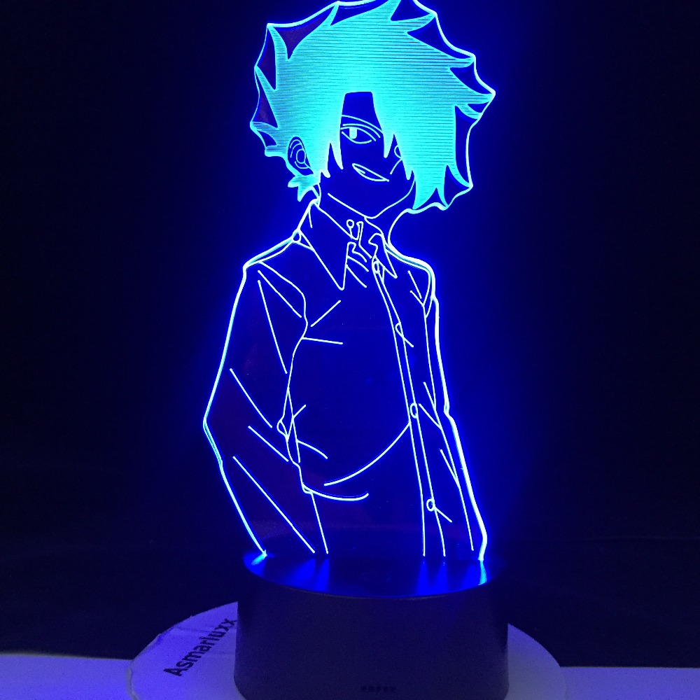 Japanese Manga The Promised Neverland Emma Figure Led Night Light for Home Room Decor Kids Child Nightlight Bedside Desk Lamp