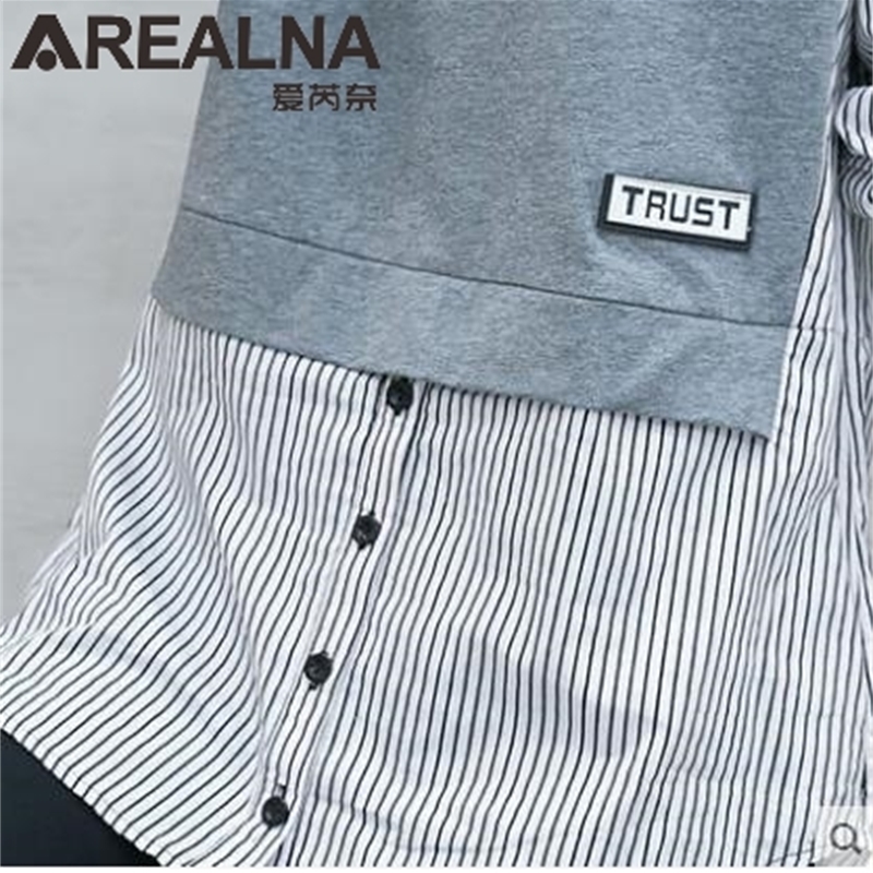 New Autumn Long Sleeve Blouse Women Shirts Korean Style Striped Patchwork Shirt Casual Woman Blouses Loose Plus Size Tops Blusas 201126