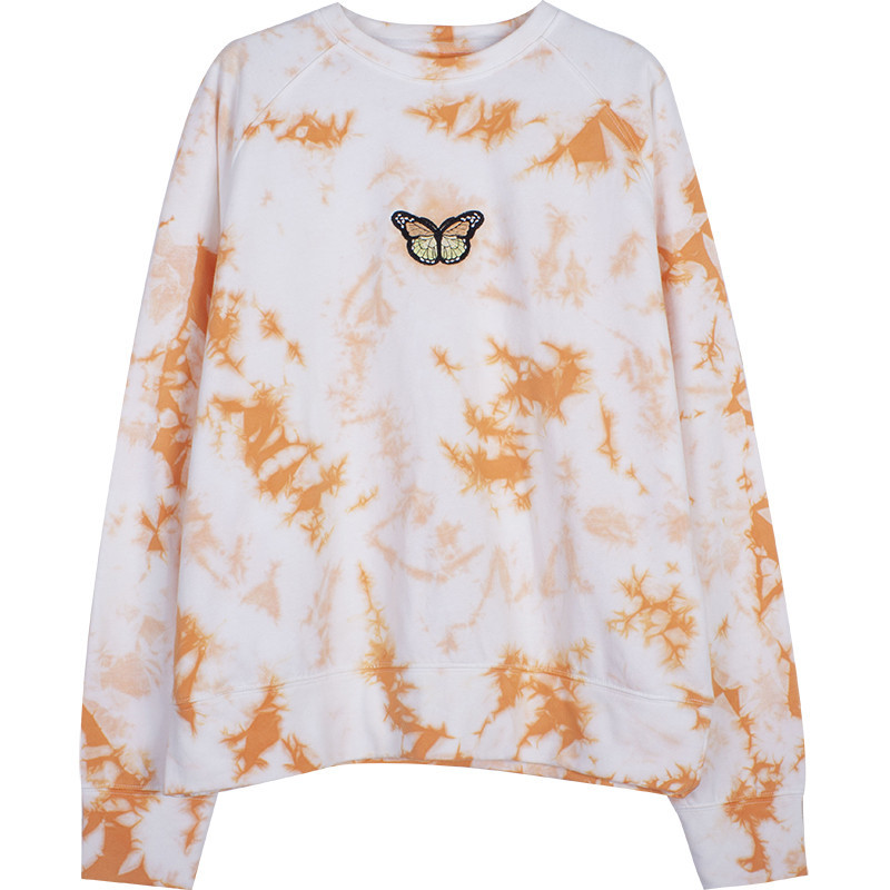 2021 New Female Tie-dye Tops Fancy Style Anime Spring Butterfly Embroidered Colorblock Streetwear Fashion Cotton Hoodie JGUD, The picture
2021 New Female Tie-dye Tops Fancy Style Anime Spring Butterfly Embroidered Colorblock Streetwear Fashion Cotton Hoodie JGUD, The picture