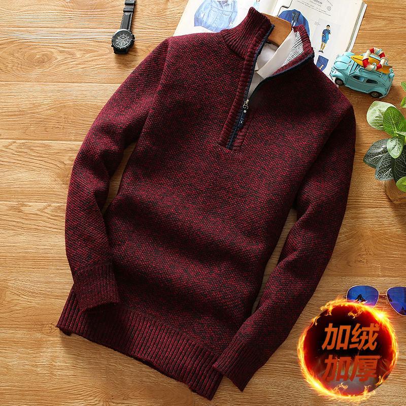 2020 New Winter Woolen Men's Sweater, Turtleneck Middle Zipper Sweater, Spring Quality Wool Knitted Sweater, Burgundy
2020 New Winter Woolen Men's Sweater, Turtleneck Middle Zipper Sweater, Spring Quality Wool Knitted Sweater, Burgundy