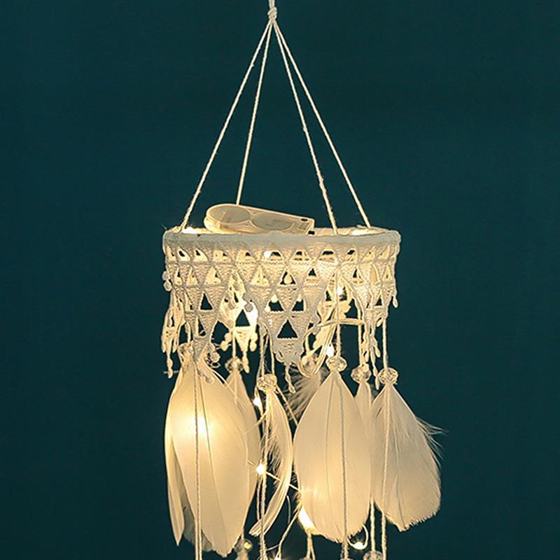 Light Up LED Lace Wind Chime Dream Catcher Feather Tassel Wind Bell Home Wall Hanging Decoration Wedding Party Birthday Gift
Light Up LED Lace Wind Chime Dream Catcher Feather Tassel Wind Bell Home Wall Hanging Decoration Wedding Party Birthday Gift