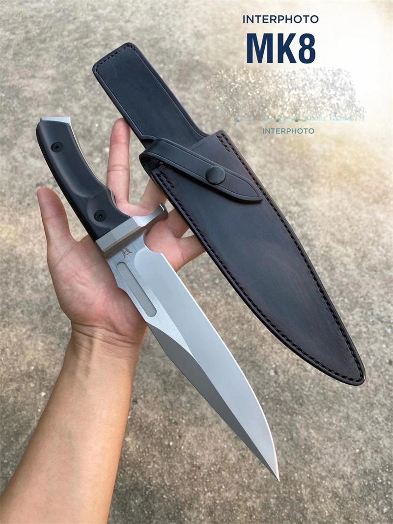Stallone MK8 (single hand guard) straight knife A8 Blade G10 Handle Camping outdoor tool MK9
Stallone MK8 (single hand guard) straight knife A8 Blade G10 Handle Camping outdoor tool MK9