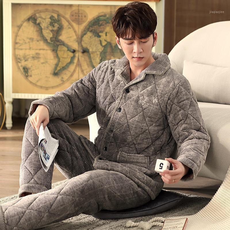 Men's Sleepwear Mimi Pajamas Men's Winter Three Layer Thickened Plush Warm Suit Autumn Coral Fleece Jacket Large1, See chart
Men's Sleepwear Mimi Pajamas Men's Winter Three Layer Thickened Plush Warm Suit Autumn Coral Fleece Jacket Large1, See chart