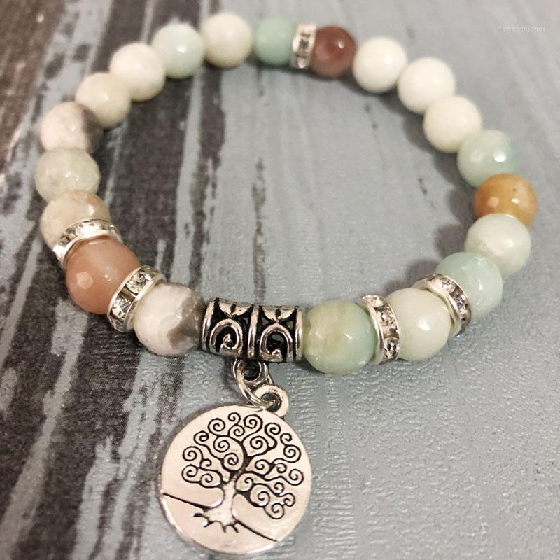 Tennis Rhinestone Spacer Jewelry Facted Amazonite Beaded Bracelet For Women Tree Of Life Pendant Wrist Mala Bracelet1
Tennis Rhinestone Spacer Jewelry Facted Amazonite Beaded Bracelet For Women Tree Of Life Pendant Wrist Mala Bracelet1