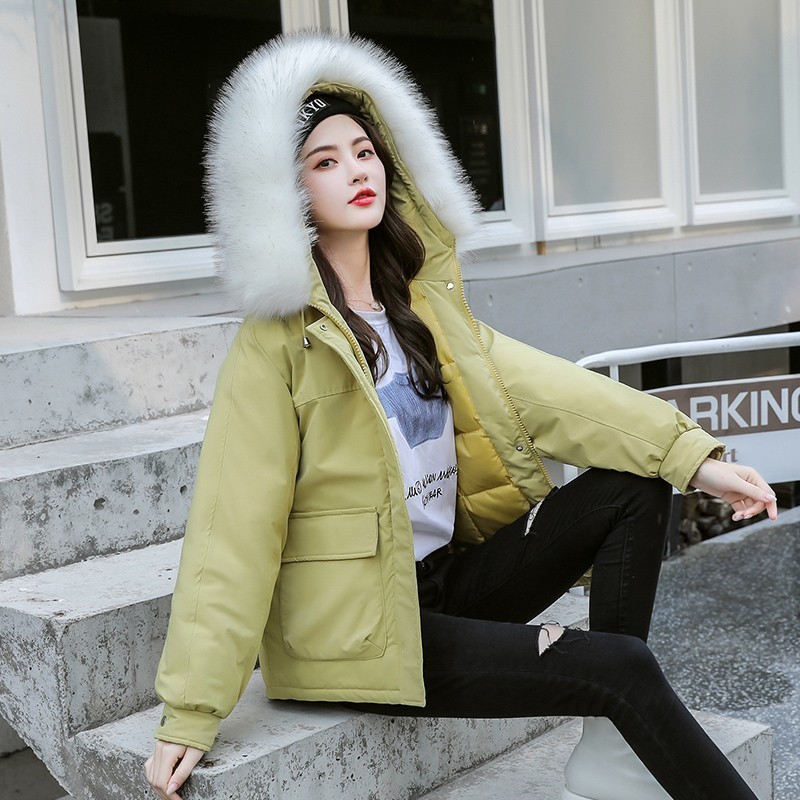 Handsome contracted fashion short warm cotton-padded clothes 201019