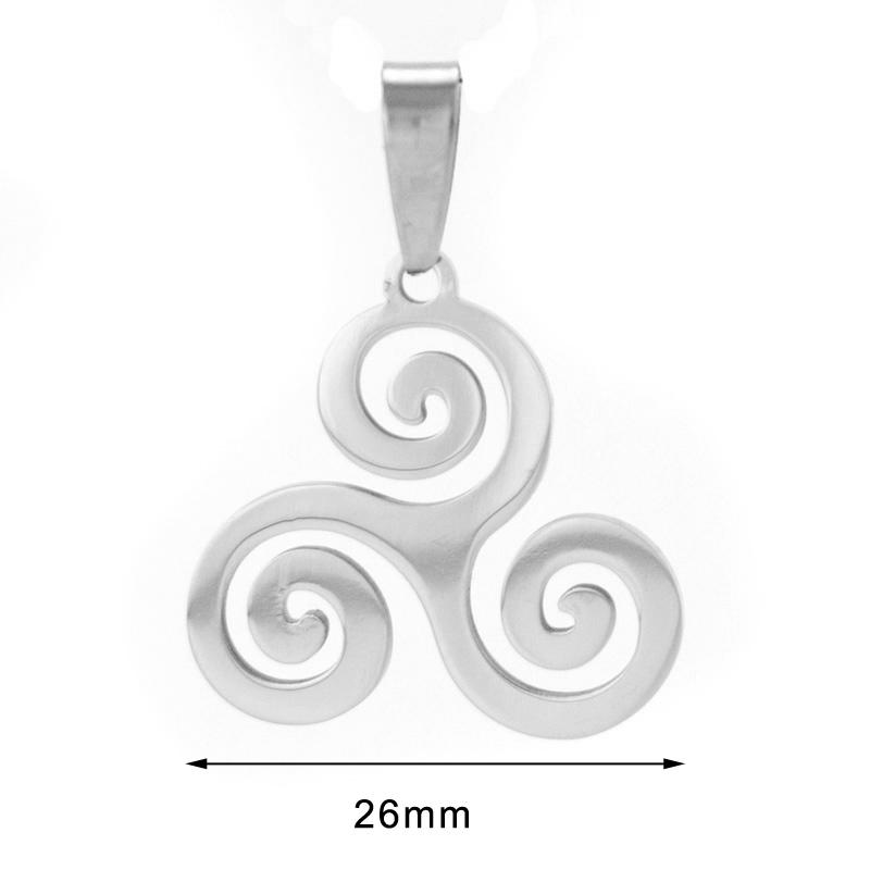 100% Stainless Steel Spiral Necklace Triskel Inspired Celtic Pendants With 50/60/70cm Chain For Making Jewelry Mirror Polishing
100% Stainless Steel Spiral Necklace Triskel Inspired Celtic Pendants With 50/60/70cm Chain For Making Jewelry Mirror Polishing