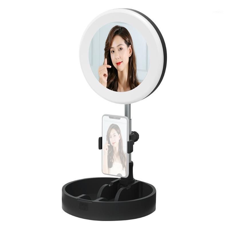 Mini LED Ring Light Foldable Desk Circle Lamp Fill Light with Makeup Mirror Phone Holder for Selfie Video Recording Streaming1
Mini LED Ring Light Foldable Desk Circle Lamp Fill Light with Makeup Mirror Phone Holder for Selfie Video Recording Streaming1