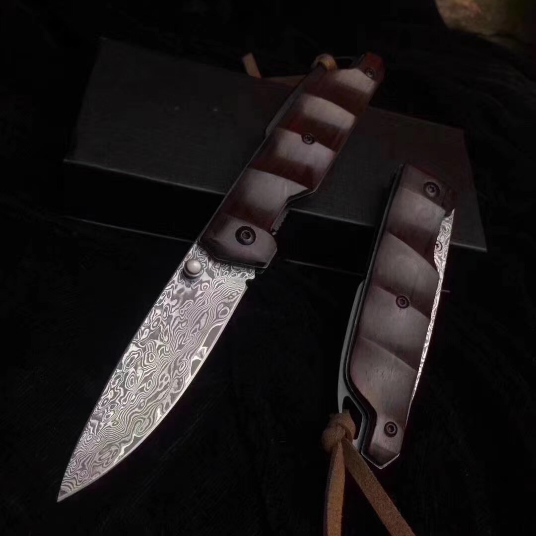 Wisteria Damask Folding blade knife High hardness blade wood handle spring assisted pocket knife camping
Wisteria Damask Folding blade knife High hardness blade wood handle spring assisted pocket knife camping