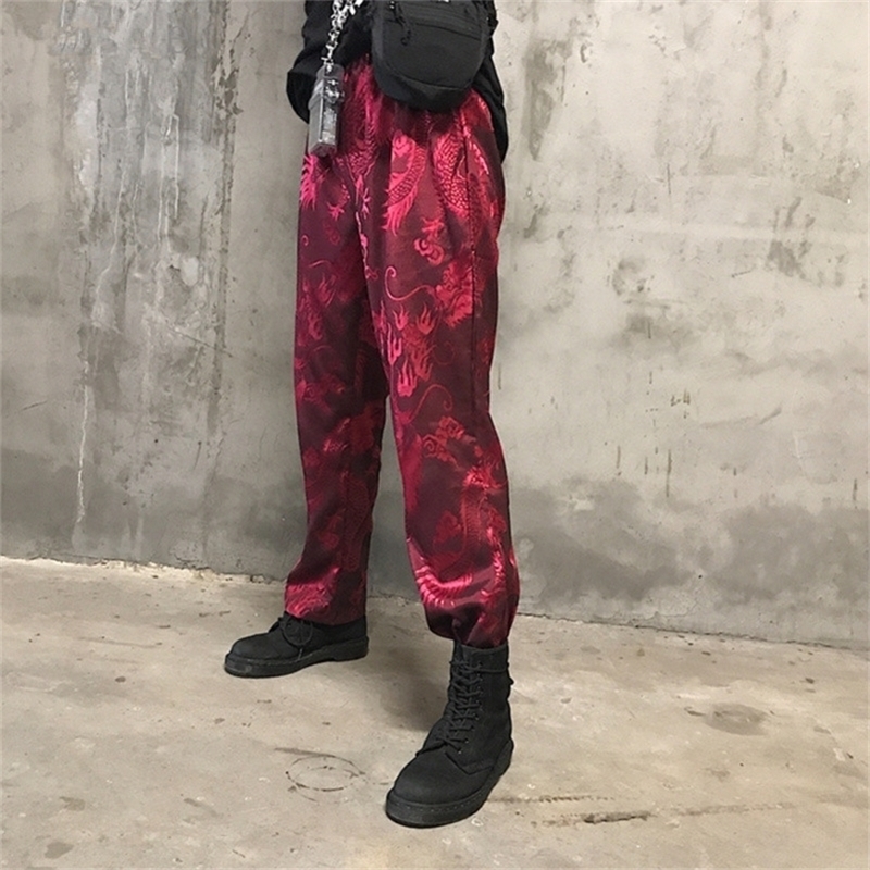 Lychee Girls Dragon Embroidery Pants Female Elastic Waist Straight Full Length Trousers Spring Autumn Casual Women Pants 201119, Wine red
Lychee Girls Dragon Embroidery Pants Female Elastic Waist Straight Full Length Trousers Spring Autumn Casual Women Pants 201119, Wine red