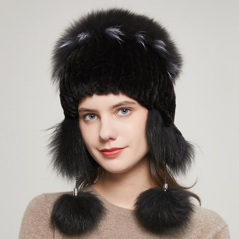 HY-14 Popular Style Rex Fur Hat Fall Winter Fashion Elastic Ladies Thermal Knitted Ear Cap, Color 2
HY-14 Popular Style Rex Fur Hat Fall Winter Fashion Elastic Ladies Thermal Knitted Ear Cap, Color 2
