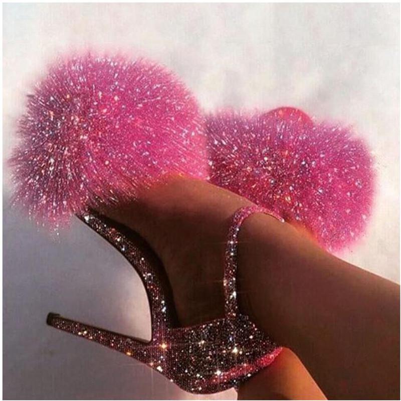 Woman Sandals Plush Bling Buckle Strap High Heel Women Summer Shoes Plus Size 35-43 Elegant Ladies Sandalias 2021 New Hot1, Black
Woman Sandals Plush Bling Buckle Strap High Heel Women Summer Shoes Plus Size 35-43 Elegant Ladies Sandalias 2021 New Hot1, Black