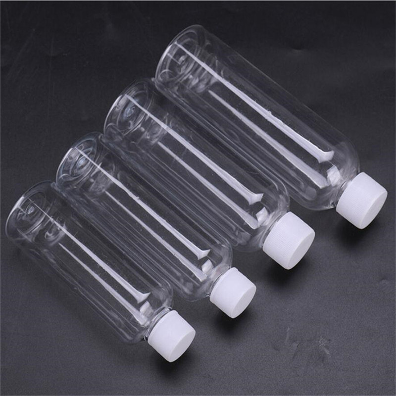 Empty Refillable PET Transparent Plastic Jar Bottles Travel Cosmetic Container with Screw Lid 5ml 10ml 20ml 30ml 50ml 60ml 80ml 100ml 120ml
