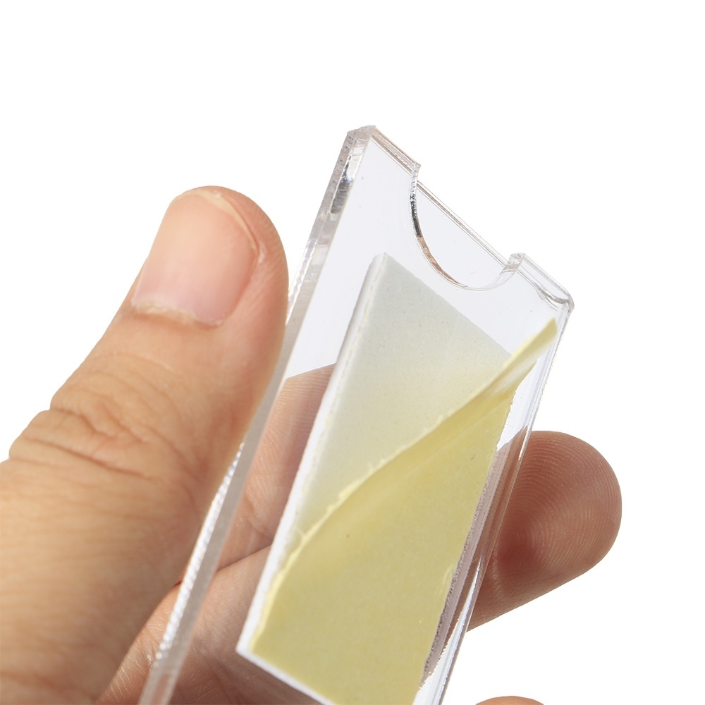 Sticky Acrylic Card Holders For Trading Name Tag Hard Sleeves Case Sports Baseball Cards Toploaders Frame