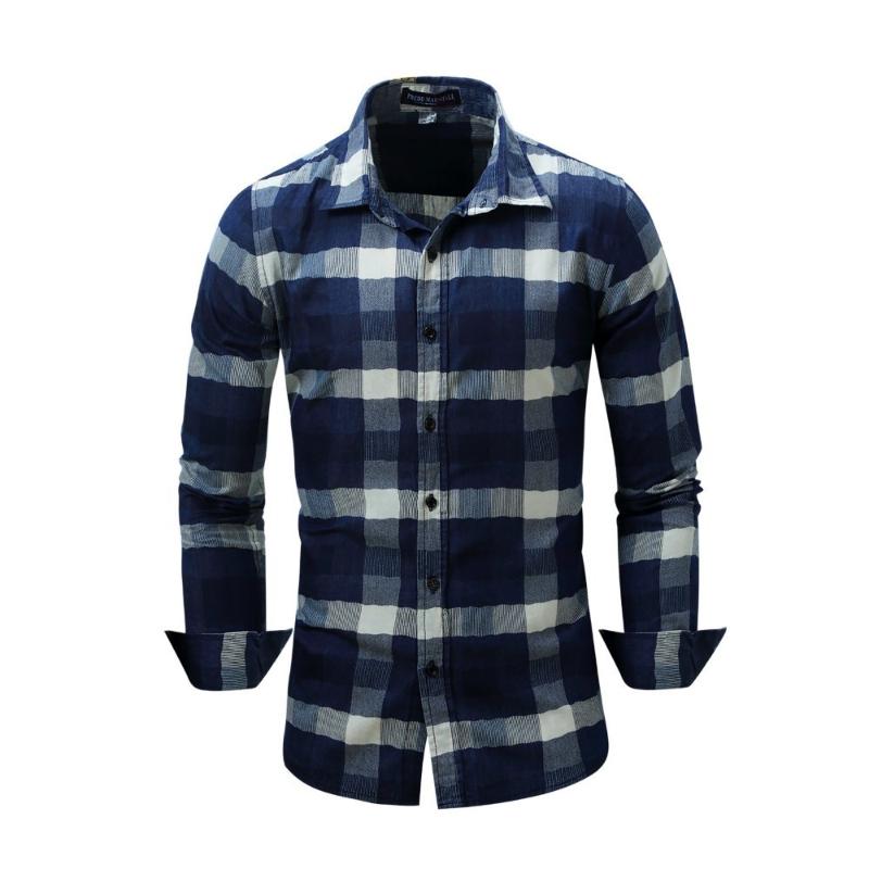 USA SIZE Shirts Plaid Men Casual 100% Cotton Chemise Homme Men Long Sleeve Shirt Mens Classic Shirts Camisas Para Hombre FM085, Dark blue
USA SIZE Shirts Plaid Men Casual 100% Cotton Chemise Homme Men Long Sleeve Shirt Mens Classic Shirts Camisas Para Hombre FM085, Dark blue