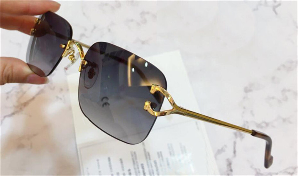 New fashion design sunglasses 2452234S square frameless light and comfortable popular and generous style UV400 lens eyewear top quality
New fashion design sunglasses 2452234S square frameless light and comfortable popular and generous style UV400 lens eyewear top quality