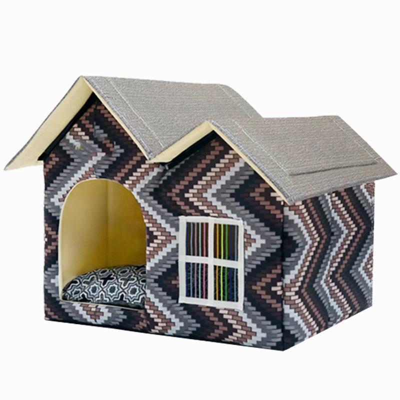Removable Dog Beds Double House For Small Medium Large Dogs Cushion House Kennel Nest Luxury Pet Products 55 x 40 x 42 cm, Gray
Removable Dog Beds Double House For Small Medium Large Dogs Cushion House Kennel Nest Luxury Pet Products 55 x 40 x 42 cm, Gray