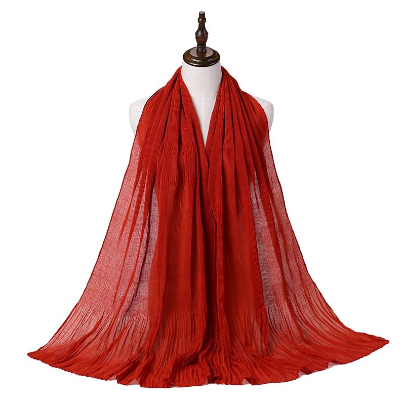 Scarves High Quality Women Muslim Malaysia Ruffle Chiffon Scarf Islamic Shawls Headwear Long Wraps Pleated Solid Plain Hijab
Scarves High Quality Women Muslim Malaysia Ruffle Chiffon Scarf Islamic Shawls Headwear Long Wraps Pleated Solid Plain Hijab