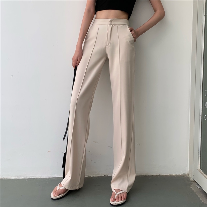 Long Pants For Women High Waist Summer Fashion Elegant Casual Office Lady Straight Trouser 201106, Apricot
Long Pants For Women High Waist Summer Fashion Elegant Casual Office Lady Straight Trouser 201106, Apricot