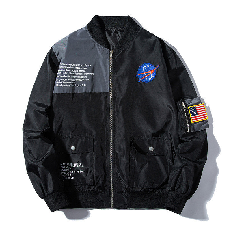 MANVALUE Popular Spring and Autumn Outwear Hip Hop College Coats Fashion Uniform Men's and Women's MA1 Pilot Suits Thin Jackets T200502