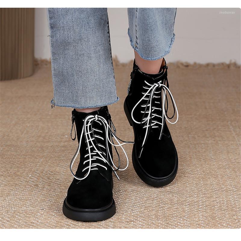 Winter Boots Women 2021 Genuine Leather Ankle Boots Low-heel The Double Side Zipper Womens Shoes1, Brown
Winter Boots Women 2021 Genuine Leather Ankle Boots Low-heel The Double Side Zipper Womens Shoes1, Brown