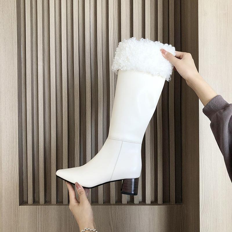 Knee High Boots High Heel Women Shoes 2020 Plush Pointed Toe Boots Heels Women Furry Thigh Knee Black White1
Knee High Boots High Heel Women Shoes 2020 Plush Pointed Toe Boots Heels Women Furry Thigh Knee Black White1