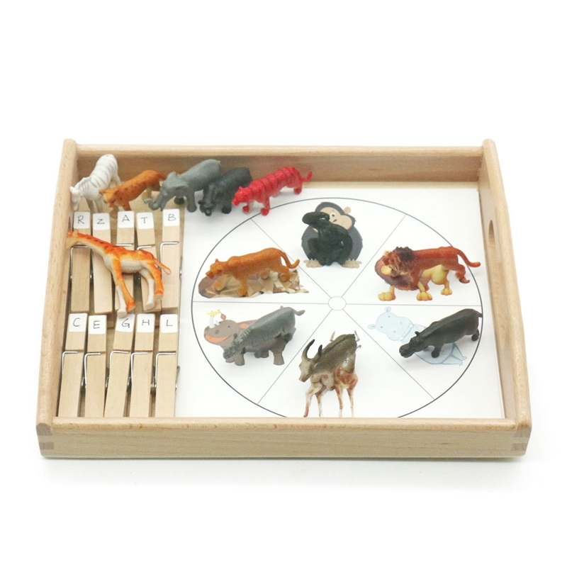 Montessori Animal Cards Clip Set with Tray Words Learning Material Preschool Educational Toys Juguetes Montessori MC0864H Y200428
Montessori Animal Cards Clip Set with Tray Words Learning Material Preschool Educational Toys Juguetes Montessori MC0864H Y200428