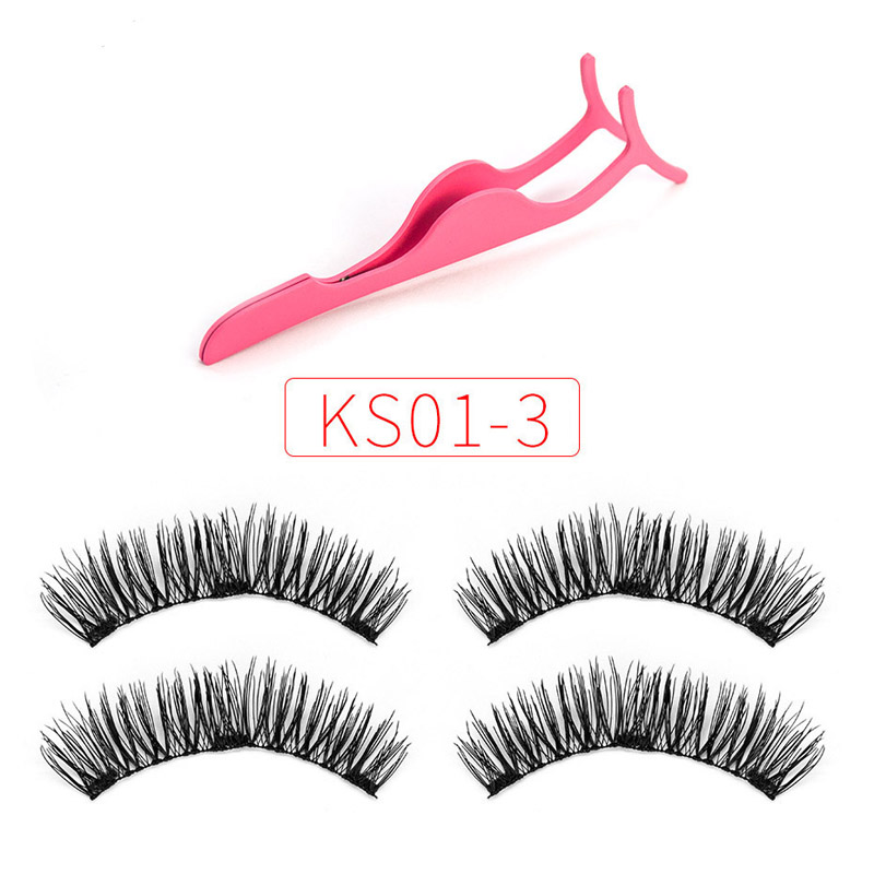 Genailish Magnetic eyelashes with 3 magnets handmade 6D magnetic lashes natural false eyelash magnet lash with Tweezers KS01-3-T
Genailish Magnetic eyelashes with 3 magnets handmade 6D magnetic lashes natural false eyelash magnet lash with Tweezers KS01-3-T