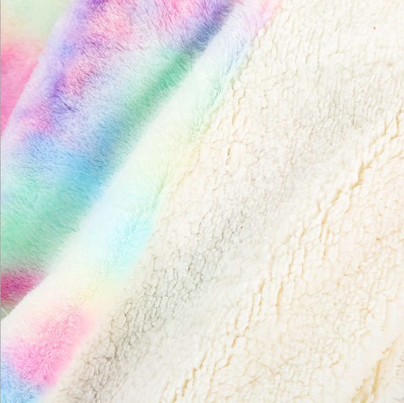 New Arrival rainbow Blanket Warm Elegant Cozy With Fluffy Sherpa Throw Blanket Bed Sofa Blankets free shipping