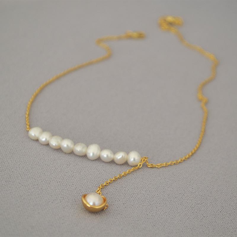 Brass With 18K Gold Real Baroque Pearl Necklace Women Jewelry Runway Gown Hiphop Rare Glam Japan Korean Fashion
Brass With 18K Gold Real Baroque Pearl Necklace Women Jewelry Runway Gown Hiphop Rare Glam Japan Korean Fashion