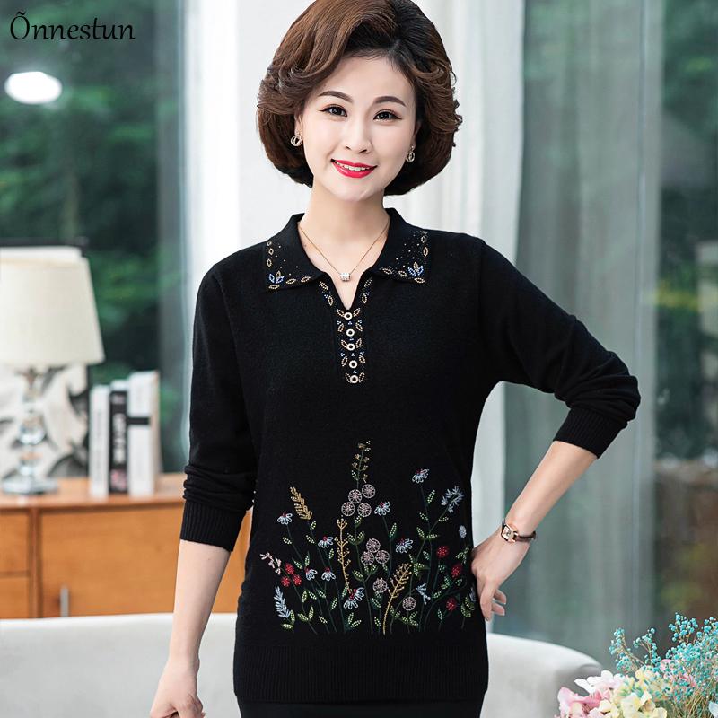 Embroidered Women's Sweaters Autumn Causal Long Sleeve Knitwear Pullovers Women Clothes Jumper Plus Size Lapel Sweater Women, Green
Embroidered Women's Sweaters Autumn Causal Long Sleeve Knitwear Pullovers Women Clothes Jumper Plus Size Lapel Sweater Women, Green