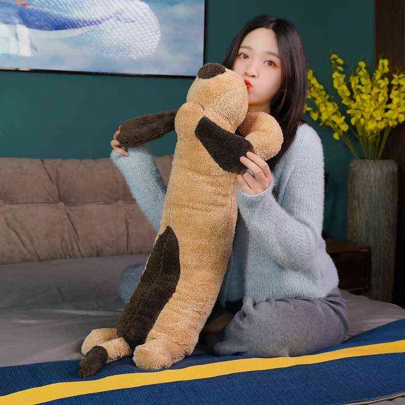 1PC Giant Plush Toy Big Sleeping Dog Stuffed Puppy Dog Soft Animal Toy Soft Pillow Baby Girls Birthday Gift AA220314
