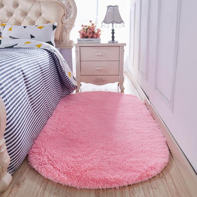 Nordic oval bedside rug princess room bedroom full shop cute bed front floor mat plush decorative floor mat, Pink
Nordic oval bedside rug princess room bedroom full shop cute bed front floor mat plush decorative floor mat, Pink