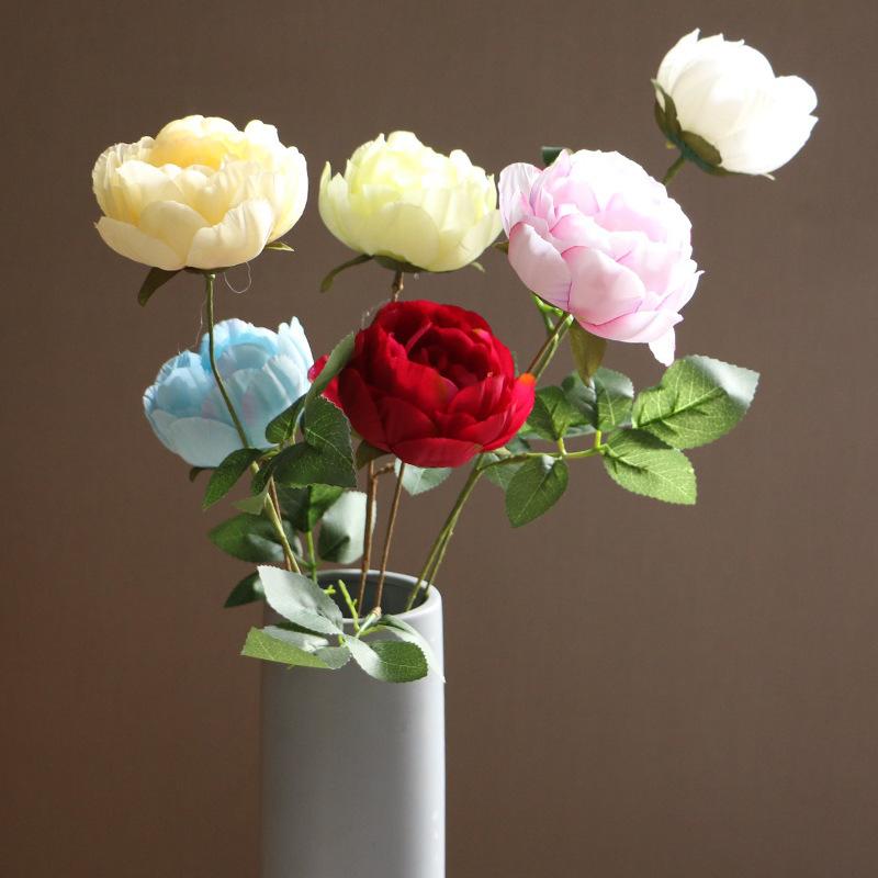 Hot Sales Single Bottle Peony Imitation Flowers Silk Flower Cloth Flowers Artificial Flower Artificial Plant Home Wedding Road L, Single bottle with leaf peony green
Hot Sales Single Bottle Peony Imitation Flowers Silk Flower Cloth Flowers Artificial Flower Artificial Plant Home Wedding Road L, Single bottle with leaf peony green