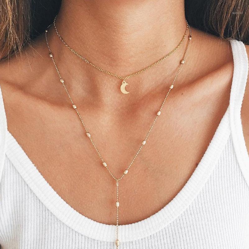 Retro Multi-layer Tassel Moon Chain Choker For Women Fashion Metal Beaded Trendy Long Pendant Necklaces Party Jewelry Bohemia1
Retro Multi-layer Tassel Moon Chain Choker For Women Fashion Metal Beaded Trendy Long Pendant Necklaces Party Jewelry Bohemia1