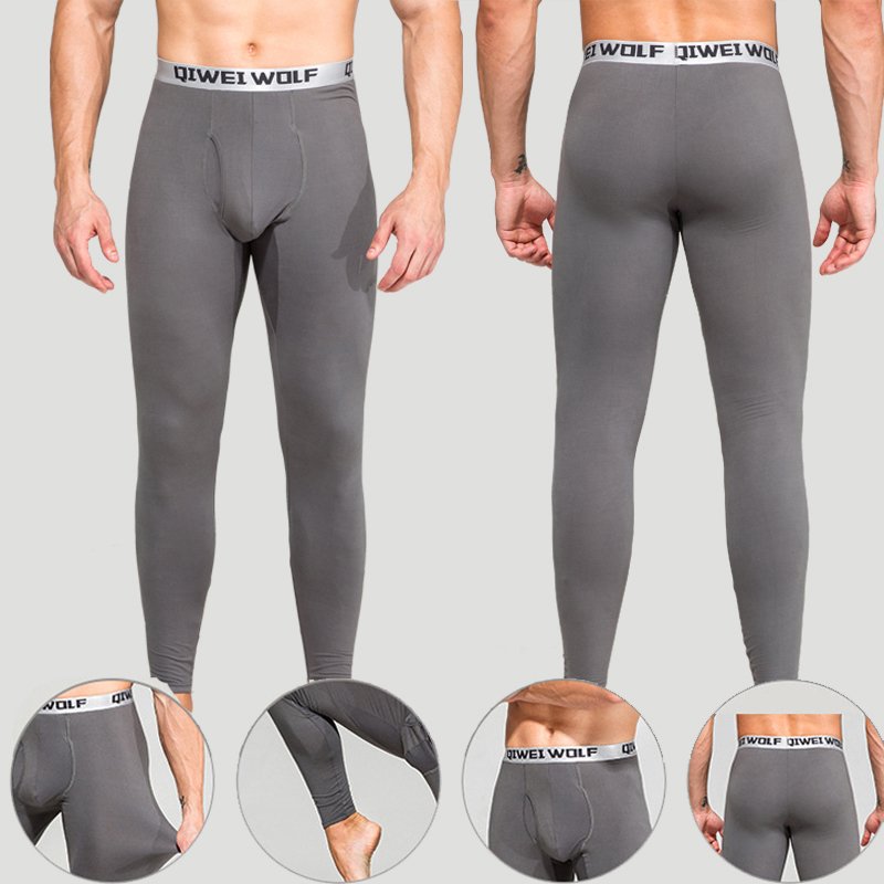 new Autumn and winter men thermal underwear pants thin normally modal long johns 201023