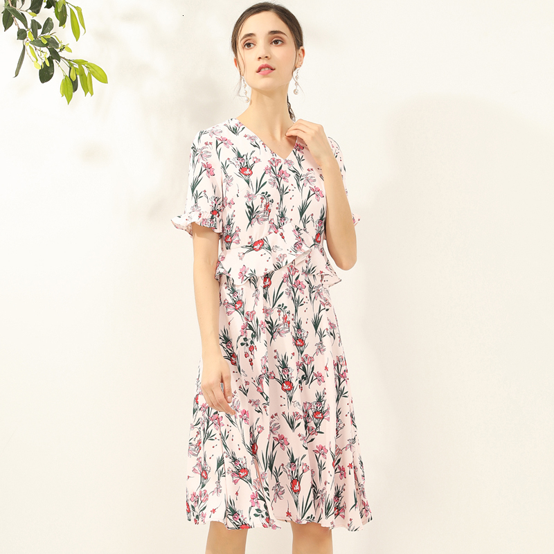 Ruffled Mangoes Boho Printing Short Flowers Sleeves of Women Elegant Fine Temperament Mid Length Dress Spring and New Summer Hrcw, Multiple
Ruffled Mangoes Boho Printing Short Flowers Sleeves of Women Elegant Fine Temperament Mid Length Dress Spring and New Summer Hrcw, Multiple