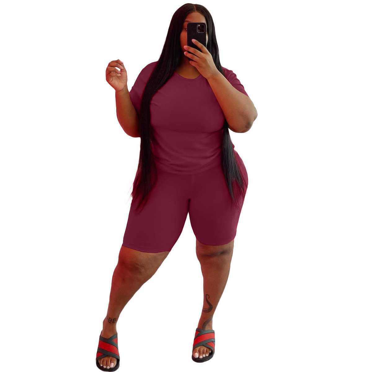 women tracksuits fashion women's fashion leisure large 5XL leisure suit sports jogging suits 2 piece set