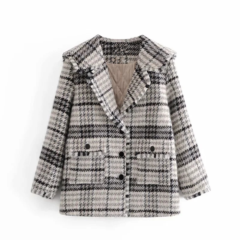2021 New Jacket Women Tweed Plaid Winter Coat Woman Vintage Long Sleeve Oversized Jackets Ladies Loose Casual Overcoats 5a30
2021 New Jacket Women Tweed Plaid Winter Coat Woman Vintage Long Sleeve Oversized Jackets Ladies Loose Casual Overcoats 5a30