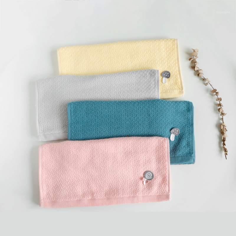 Cartoon Embroidery Wheat Jacquard Cotton Face Towel,1, Dl