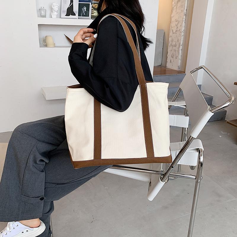 New Women Casual Shoulder Bag Female Color Block Zipper Canvas Handbag Shopping Bags Red/Green/Black/Brown
New Women Casual Shoulder Bag Female Color Block Zipper Canvas Handbag Shopping Bags Red/Green/Black/Brown