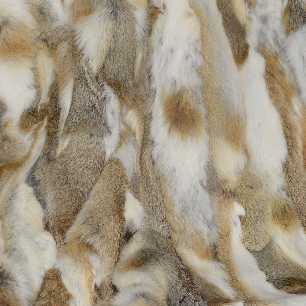 MS.Softex Natural Patchwork Real Throw Factory OEM Pillows Soft Rabbit Fur Blanket 201222