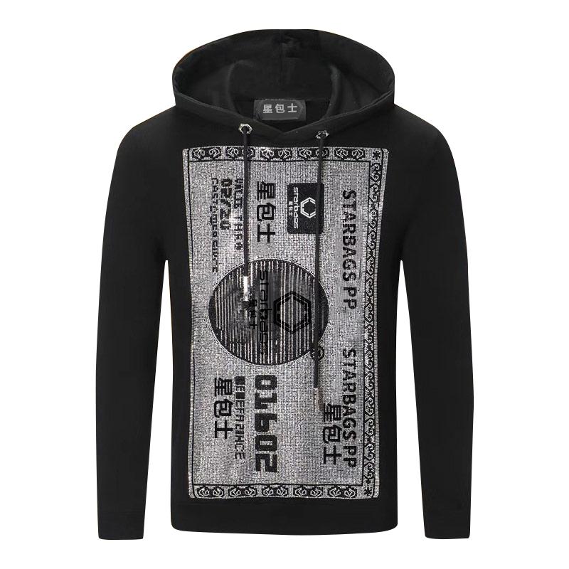 Starbag pp Italian original brand fashion logo autumn winter Hoodie men's skull hot diamond cool fashion Pullover pure 2020 new, Black
Starbag pp Italian original brand fashion logo autumn winter Hoodie men's skull hot diamond cool fashion Pullover pure 2020 new, Black