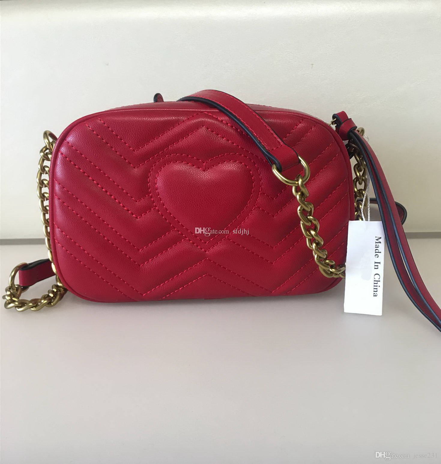 High Quality New fashion Women Handbags Famous Gold Chain Shoulder Bags Crossbody Soho Bag Disco Shoulder Bag Purse Wallet 5 colors, Red
High Quality New fashion Women Handbags Famous Gold Chain Shoulder Bags Crossbody Soho Bag Disco Shoulder Bag Purse Wallet 5 colors, Red