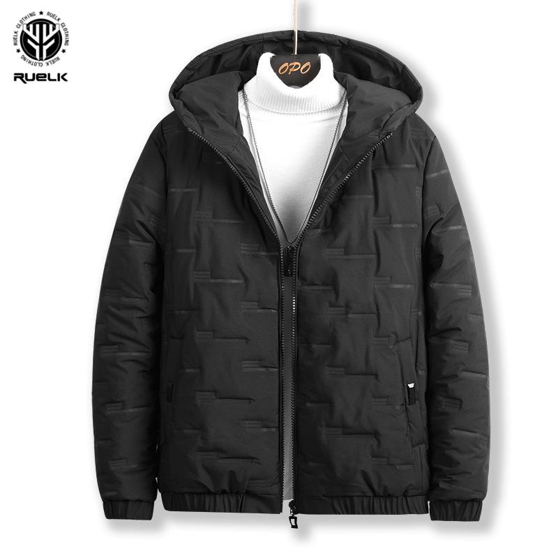 RUELK 2020 Autumn and Winter Cotton Jacket Men Korean Version of The Trend of Thickening Plus Size Hooded Warm Men Cotton Jacket, Black
RUELK 2020 Autumn and Winter Cotton Jacket Men Korean Version of The Trend of Thickening Plus Size Hooded Warm Men Cotton Jacket, Black